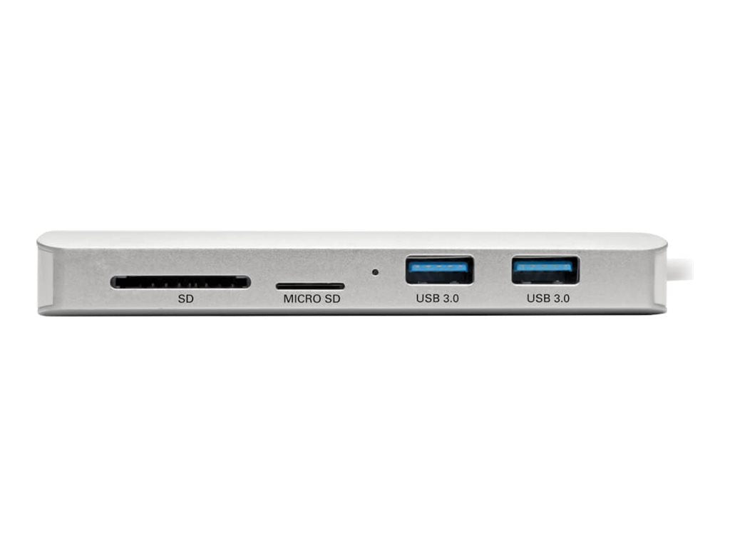 EATON TRIPPLITE USB-C Dock 4K HDMI USB 3.2 Gen 1 USB-A/C Hub GbE Memory Card 60W PD Charging