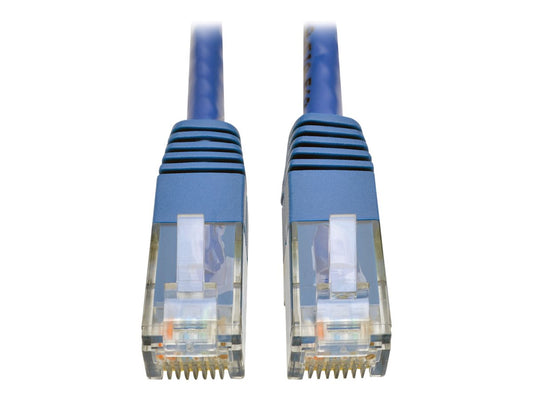EATON TRIPPLITE Cat6 Gigabit Molded UTP Ethernet Cable RJ45 M/M Blue 10 ft. 3.05 m
