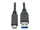 EATON TRIPPLITE USB-C to USB-A Cable M/M USB 3.1 Gen 2 10Gbps USB-IF Certified Thunderbolt 3 Compatible 3ft. 0.91m