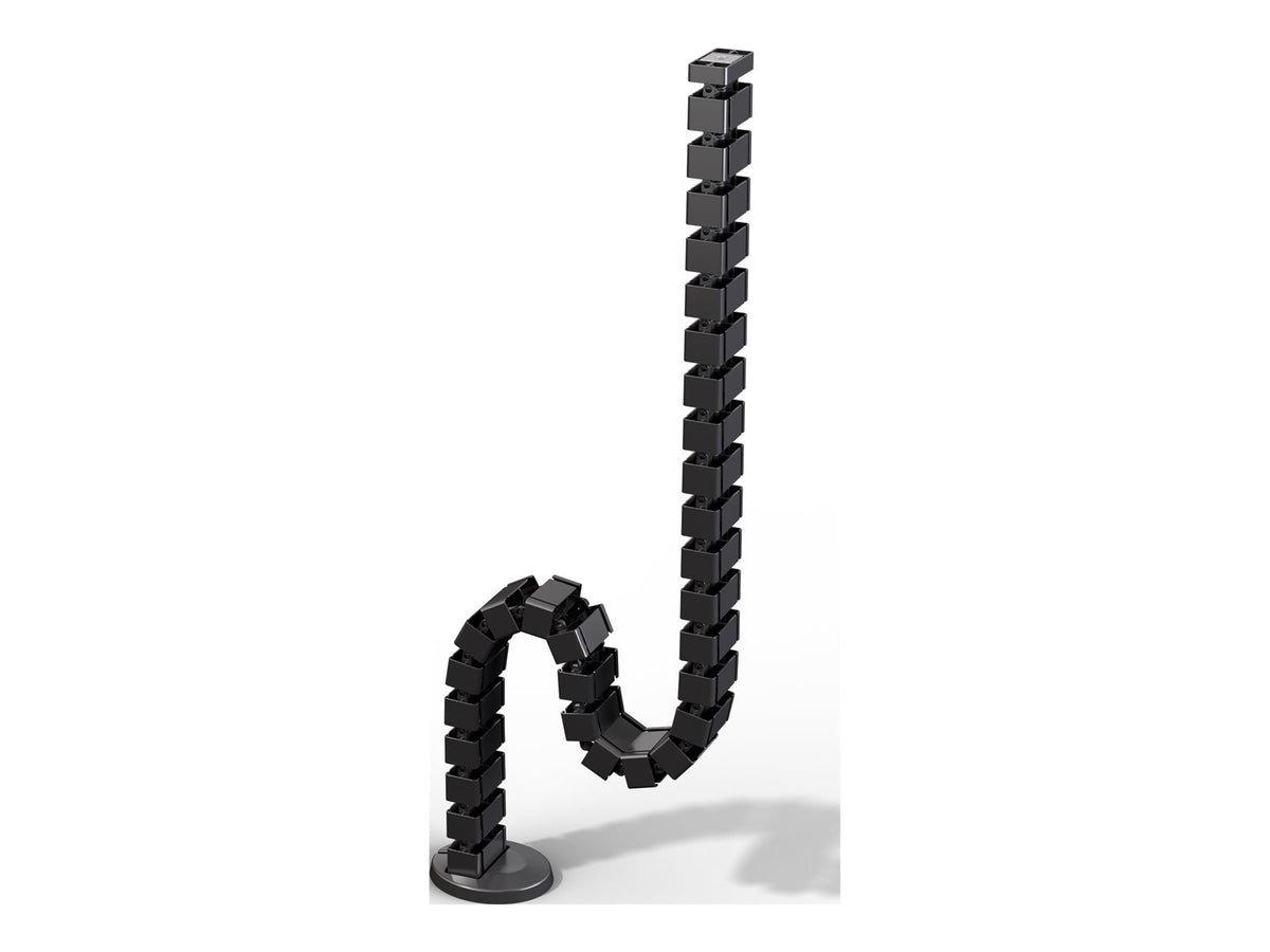 FELLOWES Cable tube 130cm with weighted base plate Black