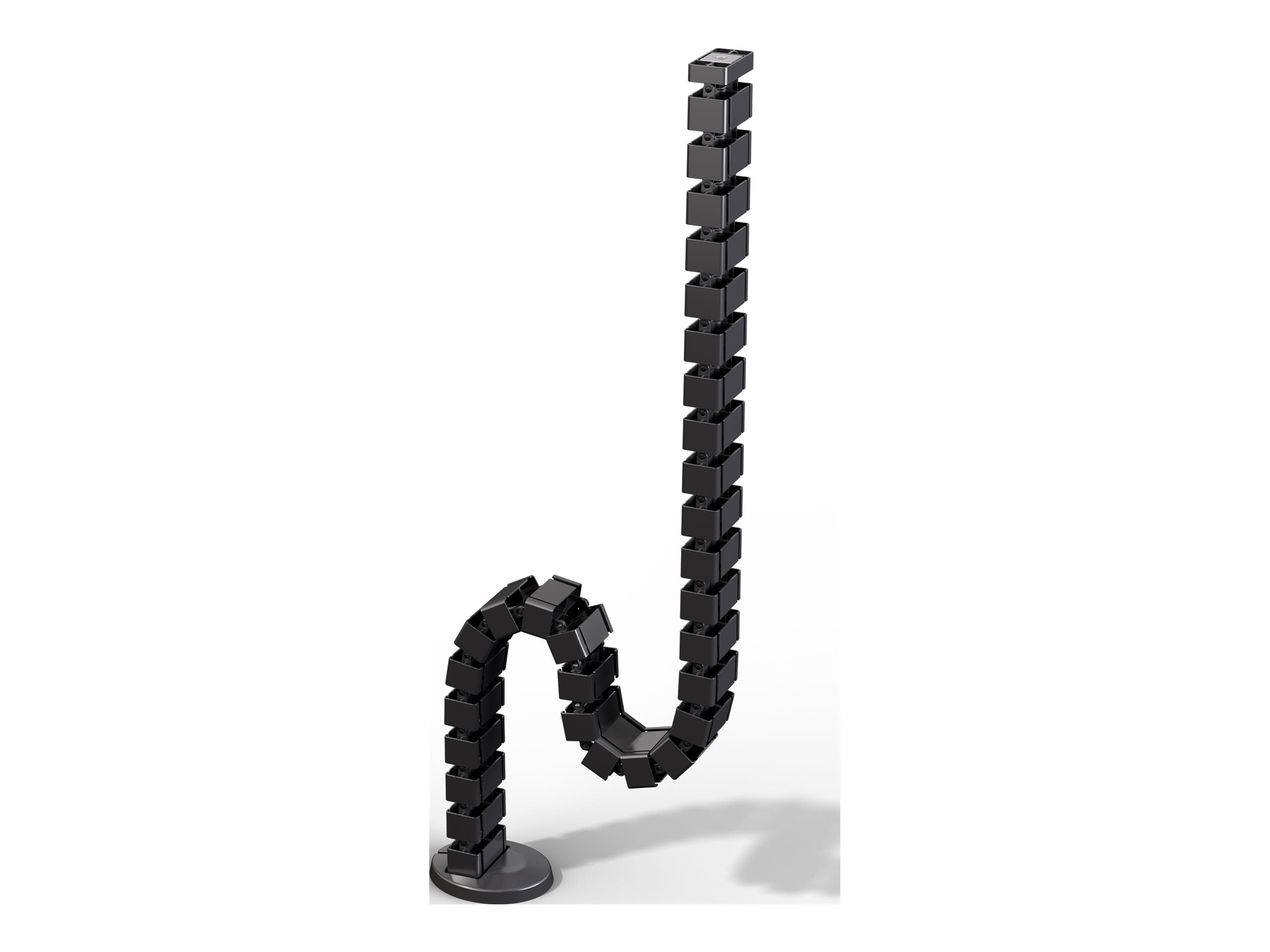 FELLOWES Cable tube 130cm with weighted base plate Black