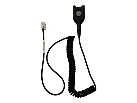 EPOS Bottom cable: EasyDisconnect to Modular Plug Coiled cable code 17. To be used for direct connection to some phon