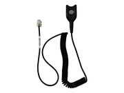 EPOS Bottom cable: EasyDisconnect to Modular Plug Coiled cable code 17. To be used for direct connection to some phon