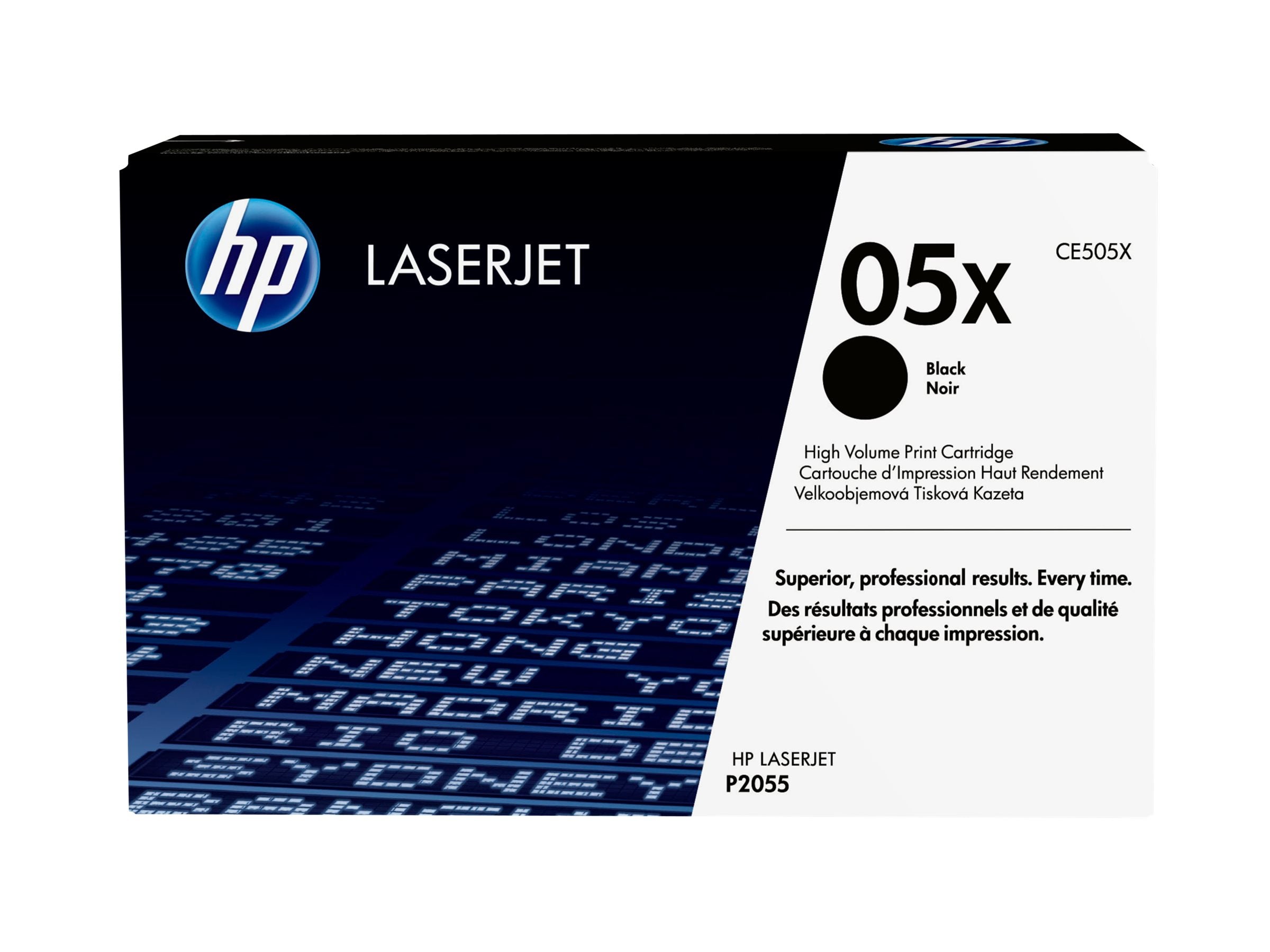 HP 05X original LaserJet Toner cartridge CE505X black high capacity 6.500 pages 1-pack Smart Printing Technology