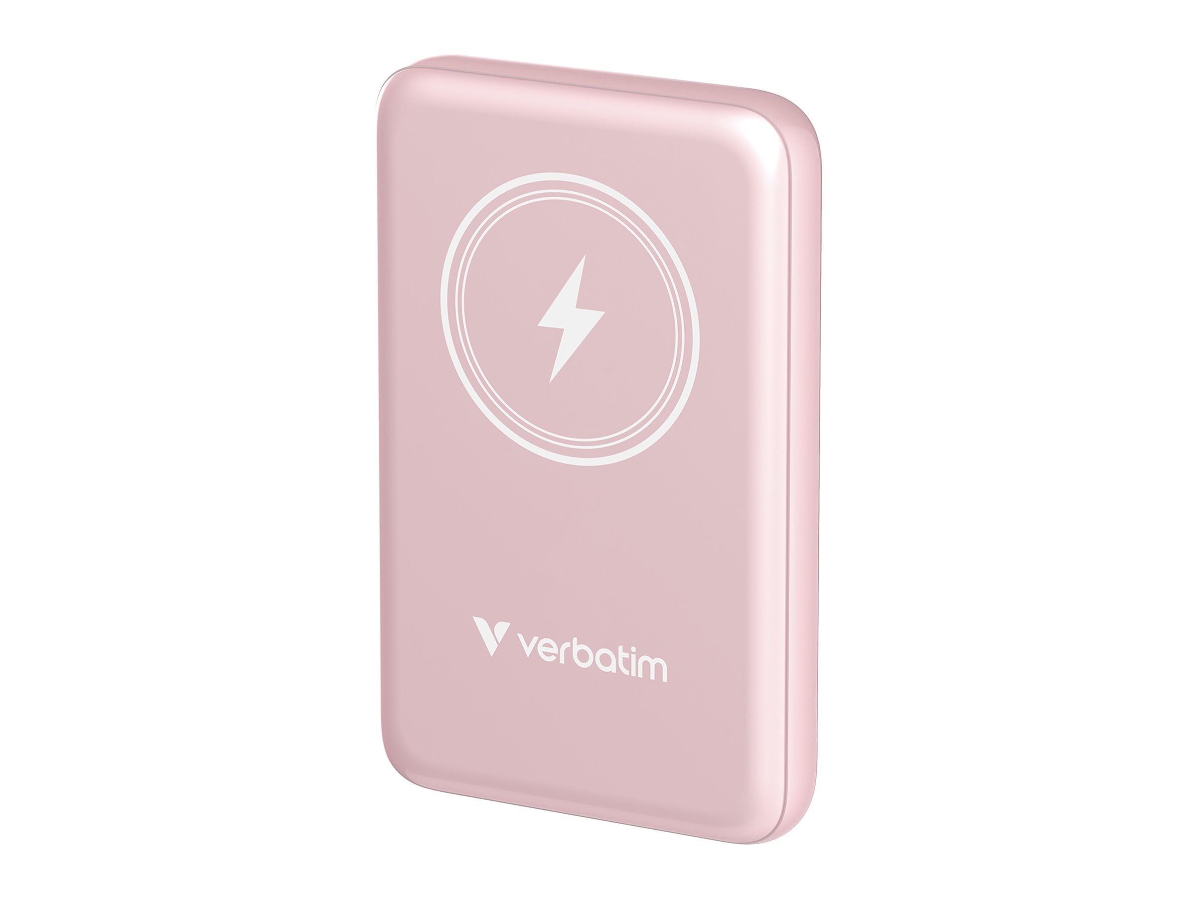 VERBATIM CHARGE N GO MAGNETIC WIRELESS POWER BANK 10000 PINK WCF (P)