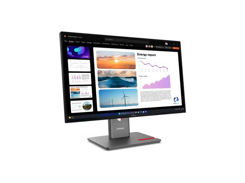 LENOVO ThinkVision P24Q-40 LED Écran 24p 2560x1440 QHD 120Hz IPS 300cd/m2 1500:1 HDR10 4ms HDMI DisplayPort DaisyChain