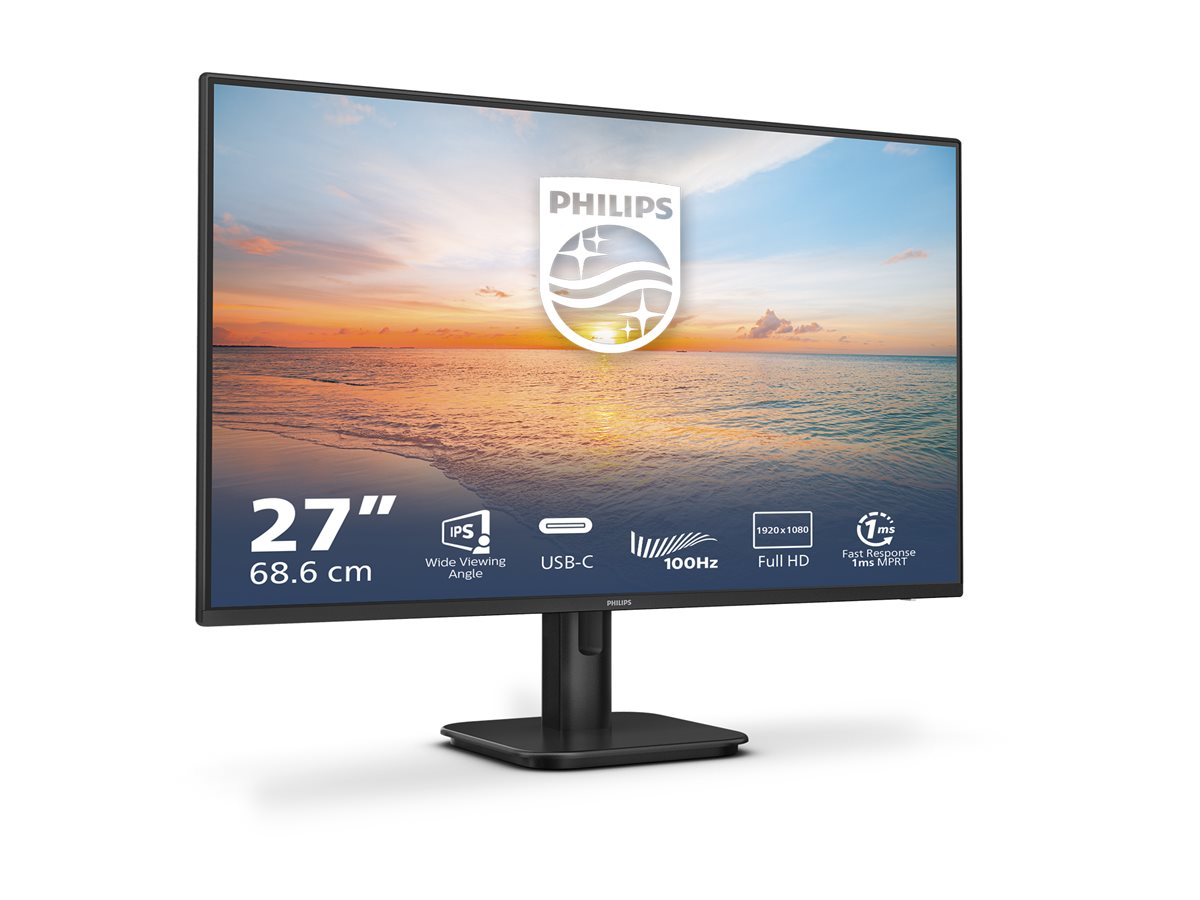 Philips 27E1N1300A - Ã‰cran LED - 27" - 1920 x 1080 Full HD (1080p) @ 100 Hz - IPS - 1300:1 - 1 ms - HDMI, USB-C - HP- inclinable