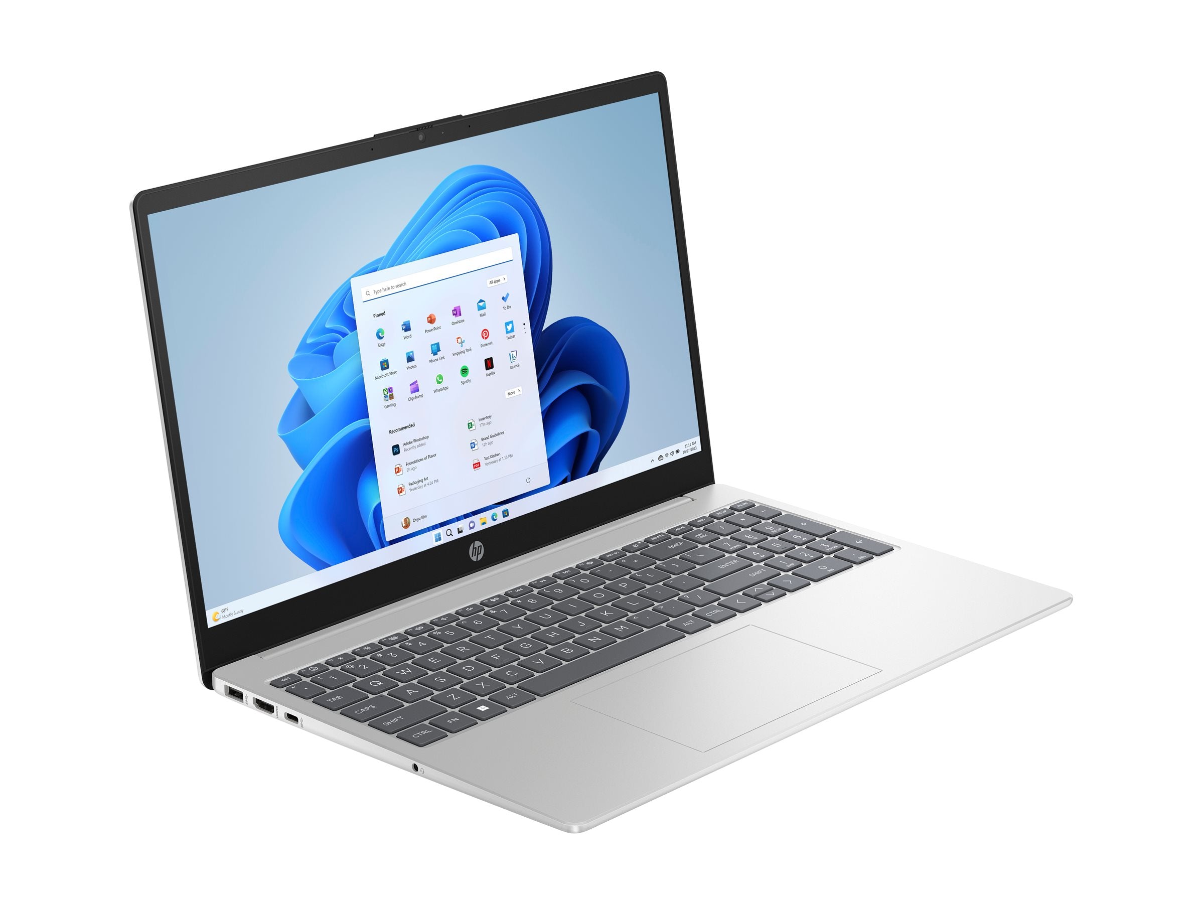 HP Laptop 15-fc0012nf AMD Ryzen 7 7730U 15.6p FHD 16Go DDR4 1DM 3200 512Go PCIe Value W11H WARR 1/1/0 EURO