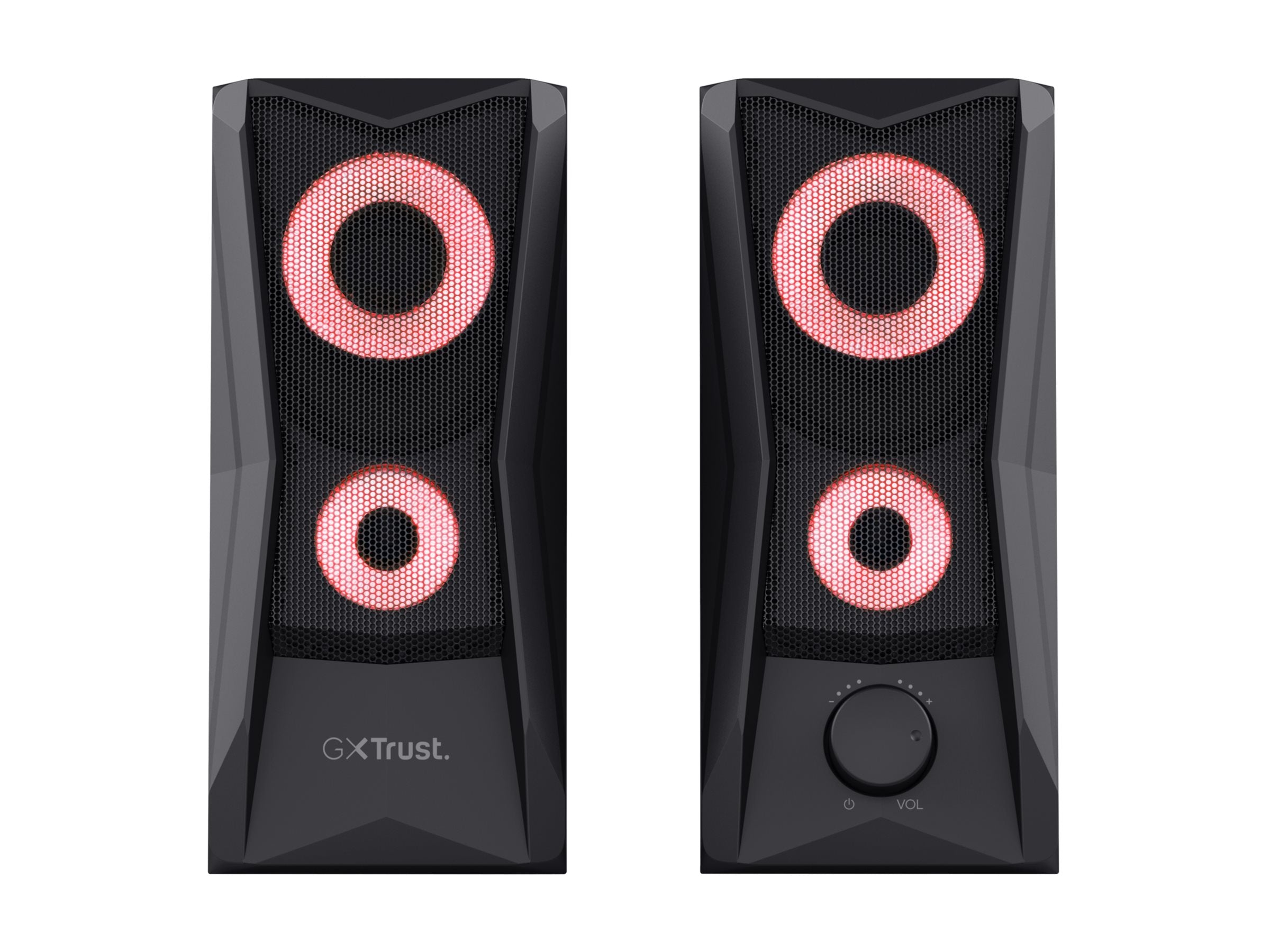 TRUST Enceintes JAVV 2.0 RGB noire