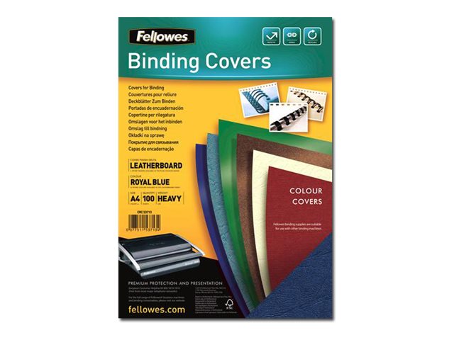 FELLOWES delta couv a4 bleu royal x 100 fsc