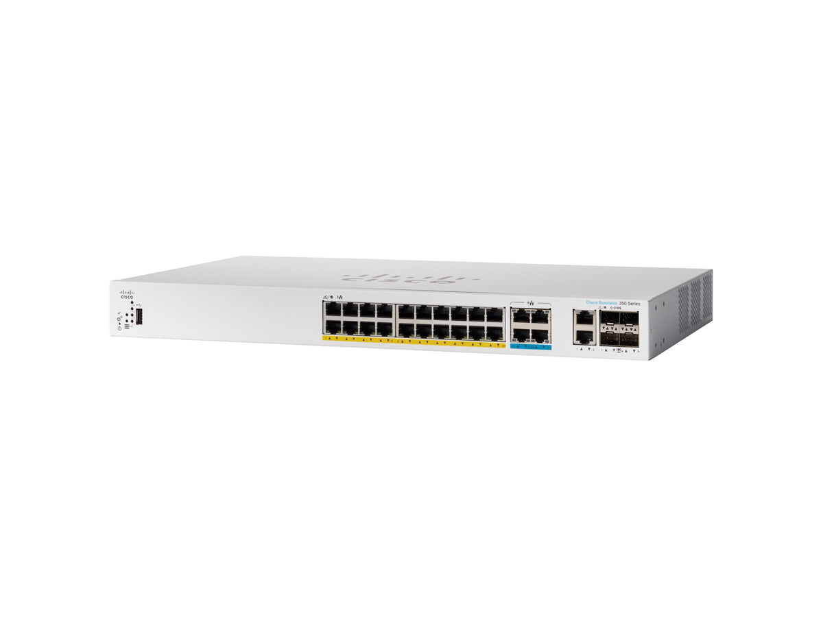 CISCO Catalyst 1300 24-Port Switch / 8-Port 2.5GE + 16-Port 1GE PoE+ with 375W power budget 4 x 10G SFP+ Uplinks