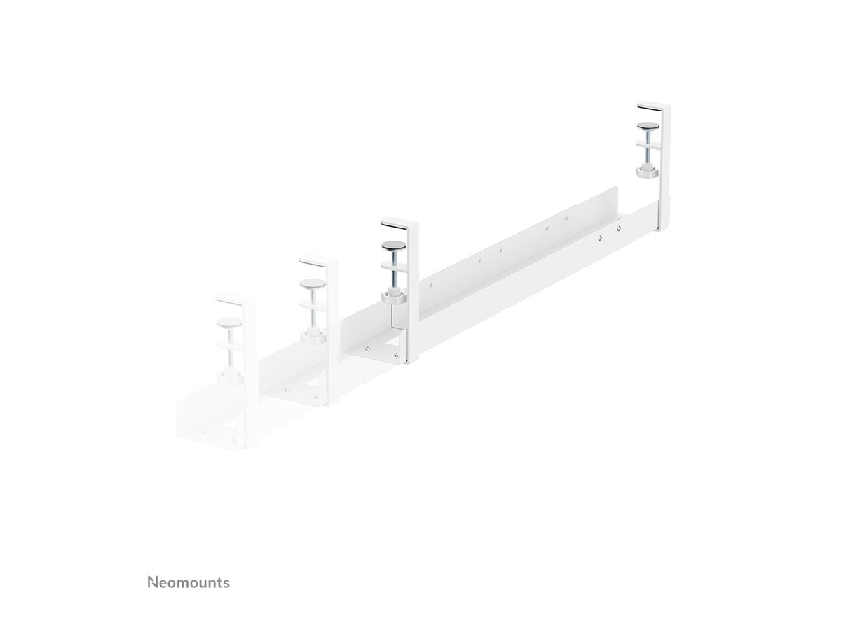 NEOMOUNTS Cable Management Tray max 5kg. clamp-on design universal white