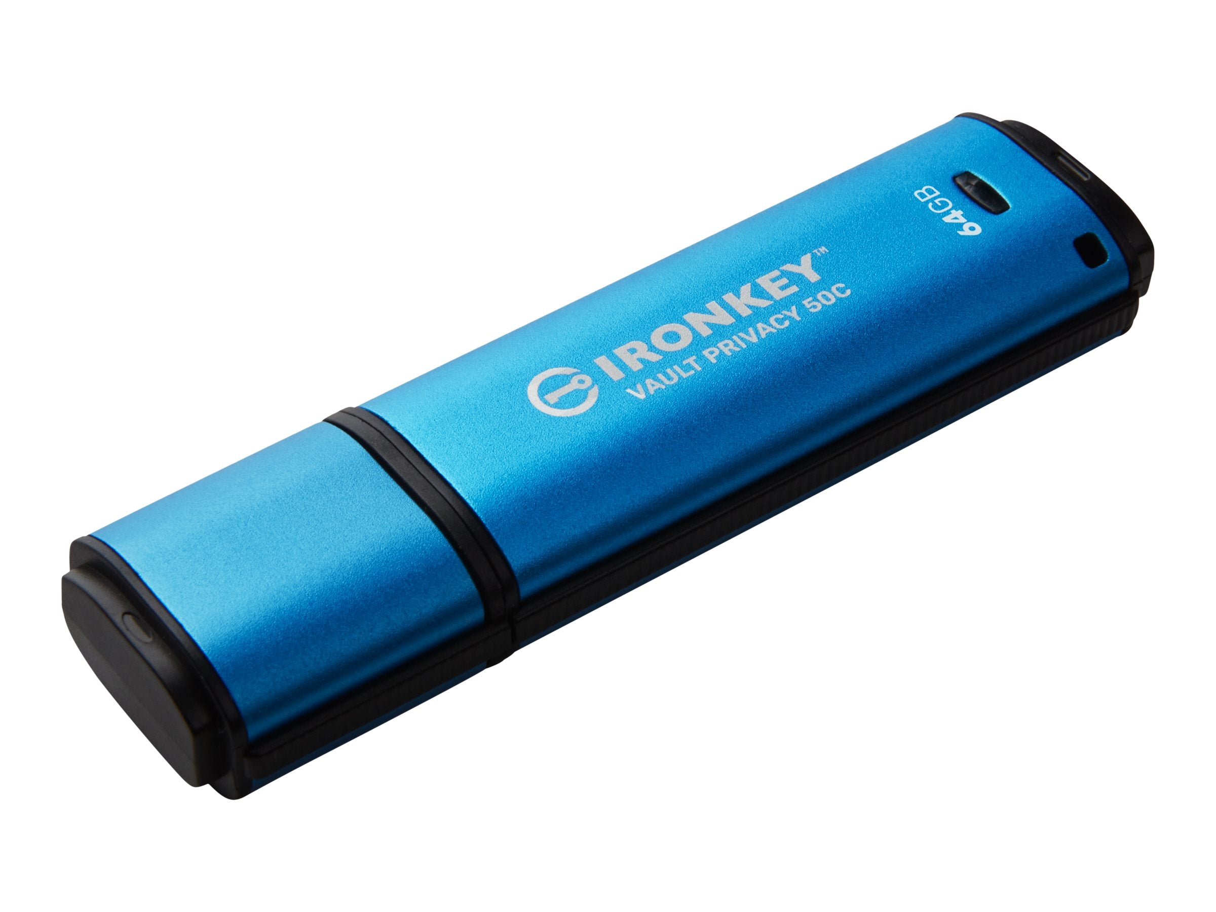 KINGSTON 64Go USB-C IronKey Vault Privacy 50C AES-256 Encrypted FIPS 197