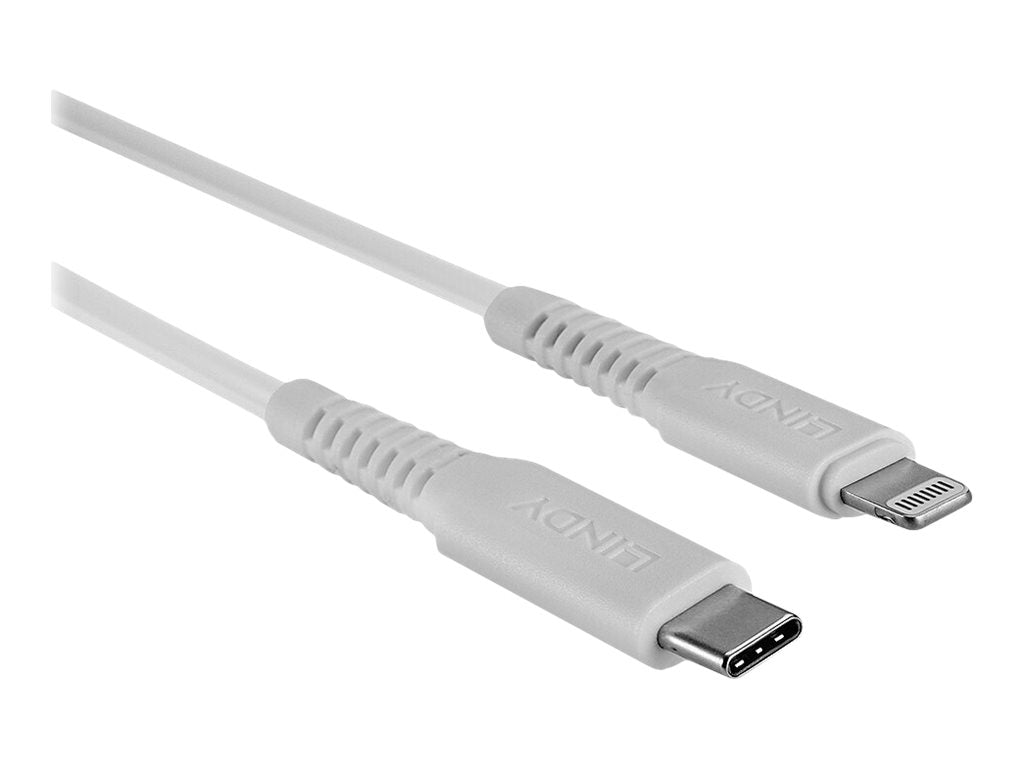 LINDY 1m USB Type C to Lightning Cable USB Type C Male to Lightning Male
