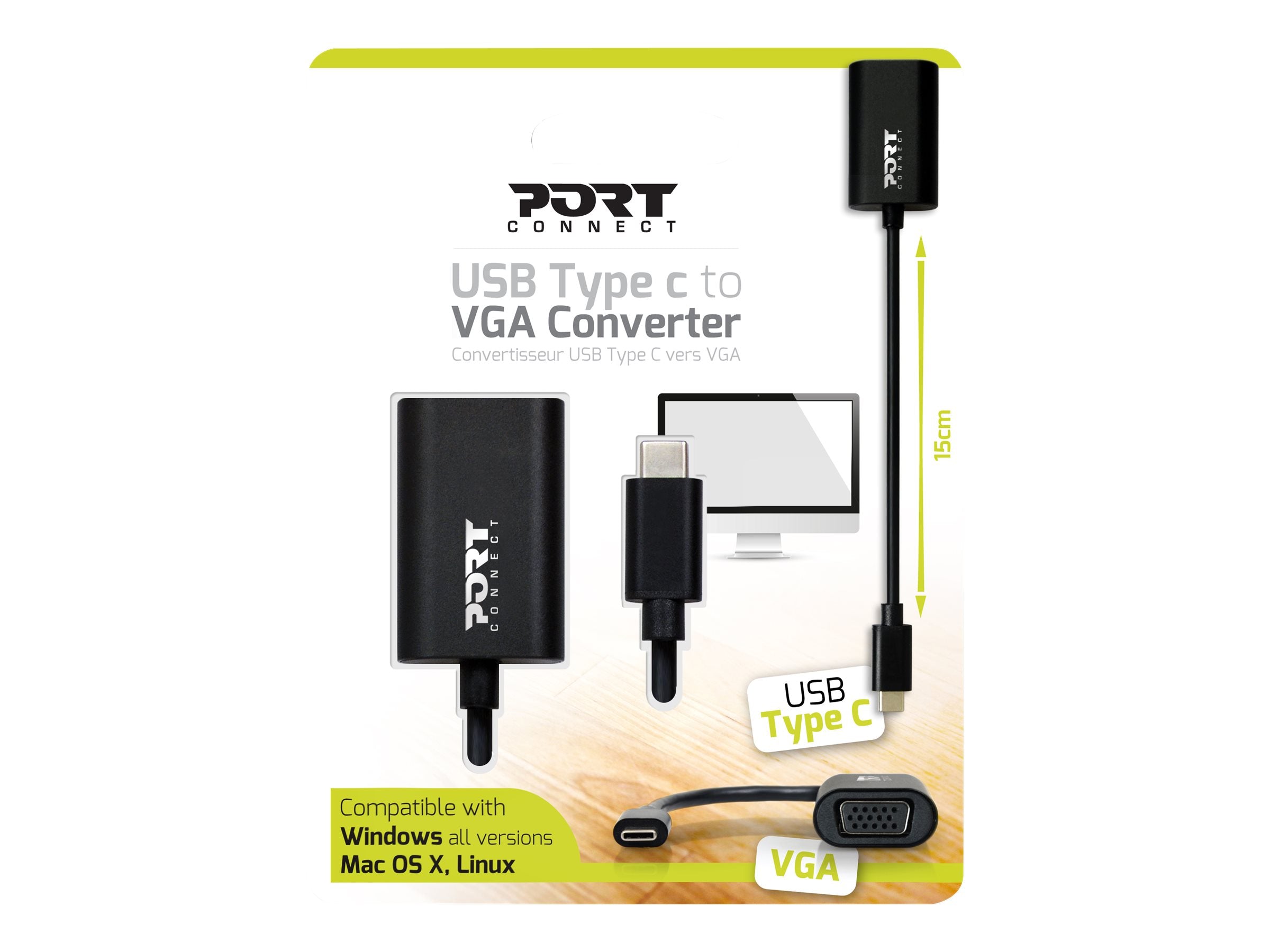 PORT DESIGNS CONVERTER TYPE C TO VGA
