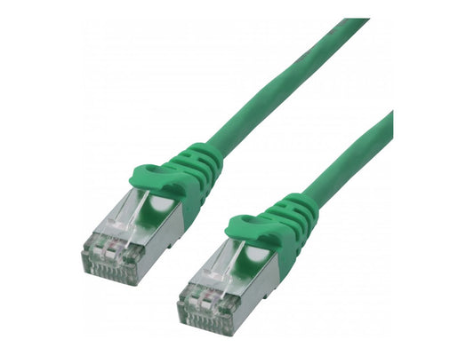 MCL CAT 6A S/FTP LSZH Patch cable - 0.5m Green