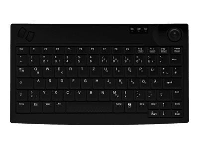CHERRY Industry 4.0 Mini Trackball Keyboard USB Black (FR)