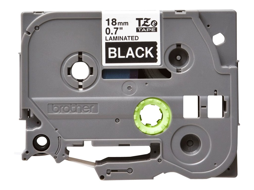 Tape/18mm white on black f P-Touch