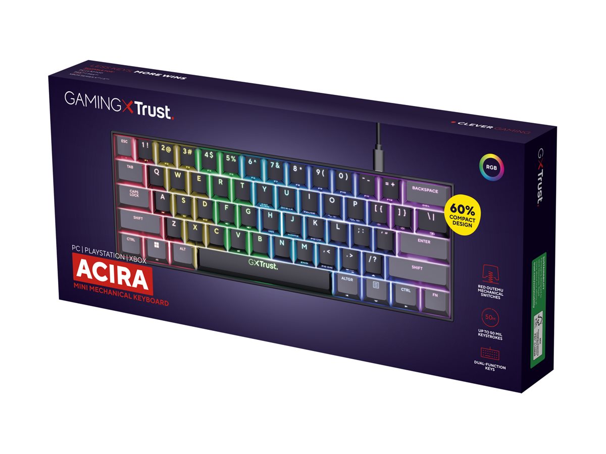 TRUST Clavier mécanique ACIRA 60precent