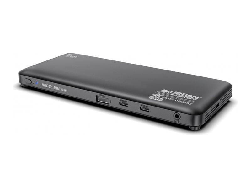 URBAN FACTORY Hubee Mini Max USB-C Docking Station Multi Display 4K 120Hz With 2 USB-C 10Gbps Power Supply 130W