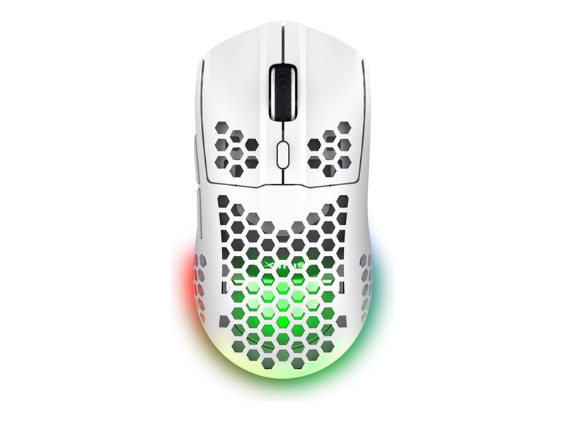 TRUST Souris gaming sans fil HELOX ultra légére - Blanche