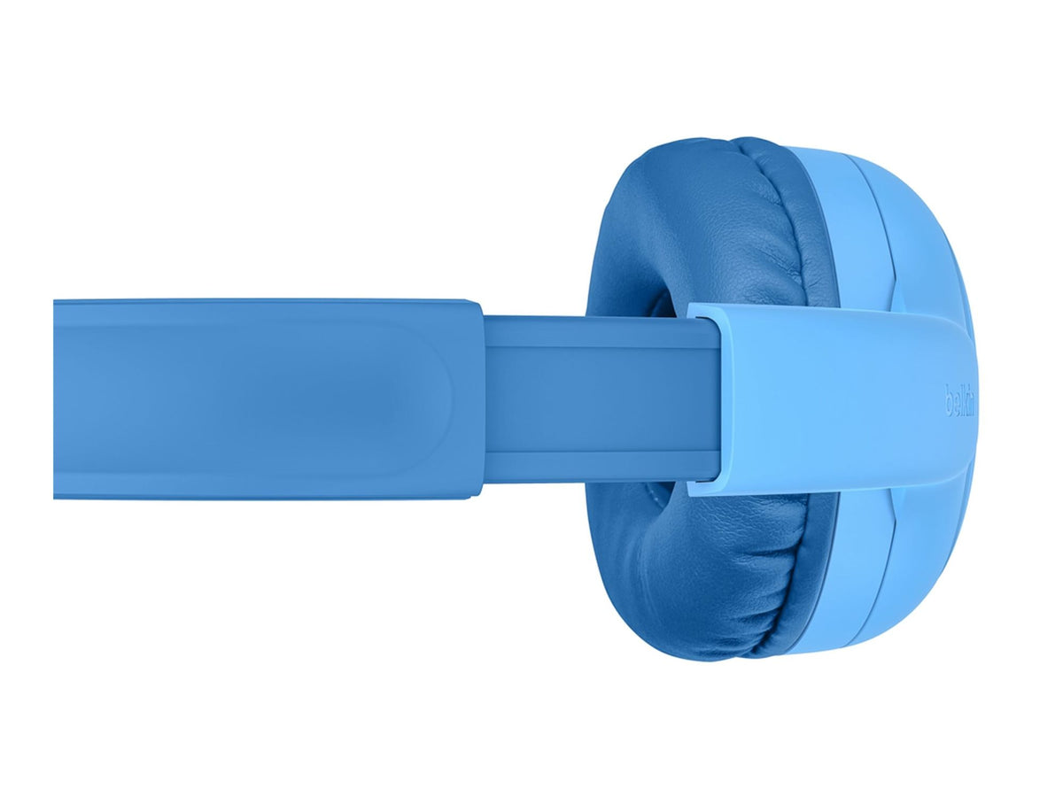 BELKIN SoundForm Mini 2 Kids Wireless On-Ear Headphones Blue With Case