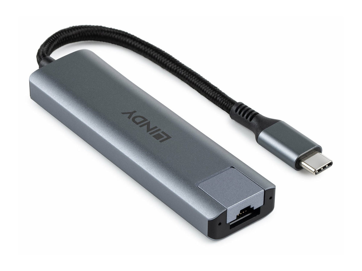 LINDY USB 3.2 Gen 2 Type C Hub & Gigabit Ethernet