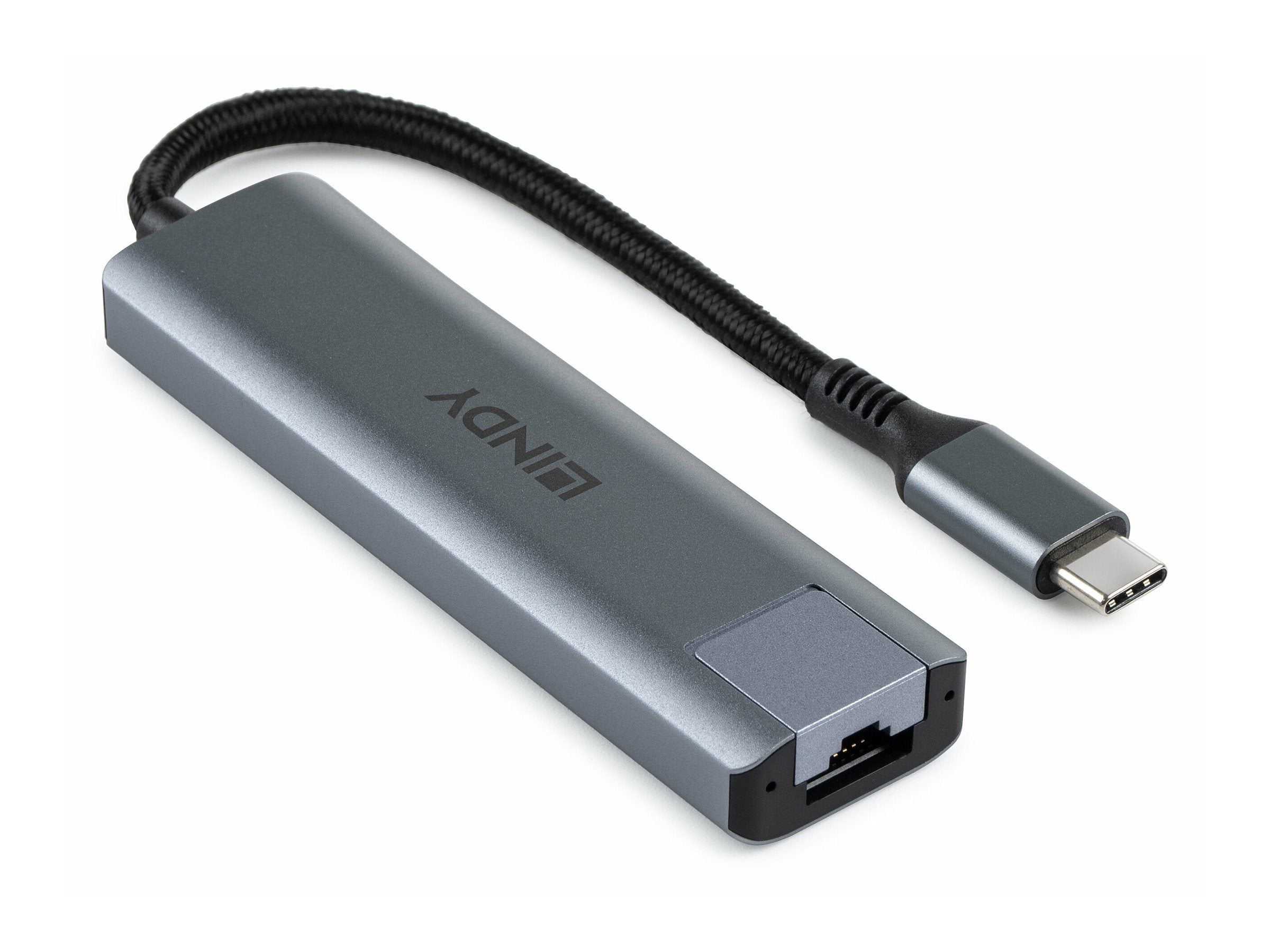 LINDY USB 3.2 Gen 2 Type C Hub & Gigabit Ethernet