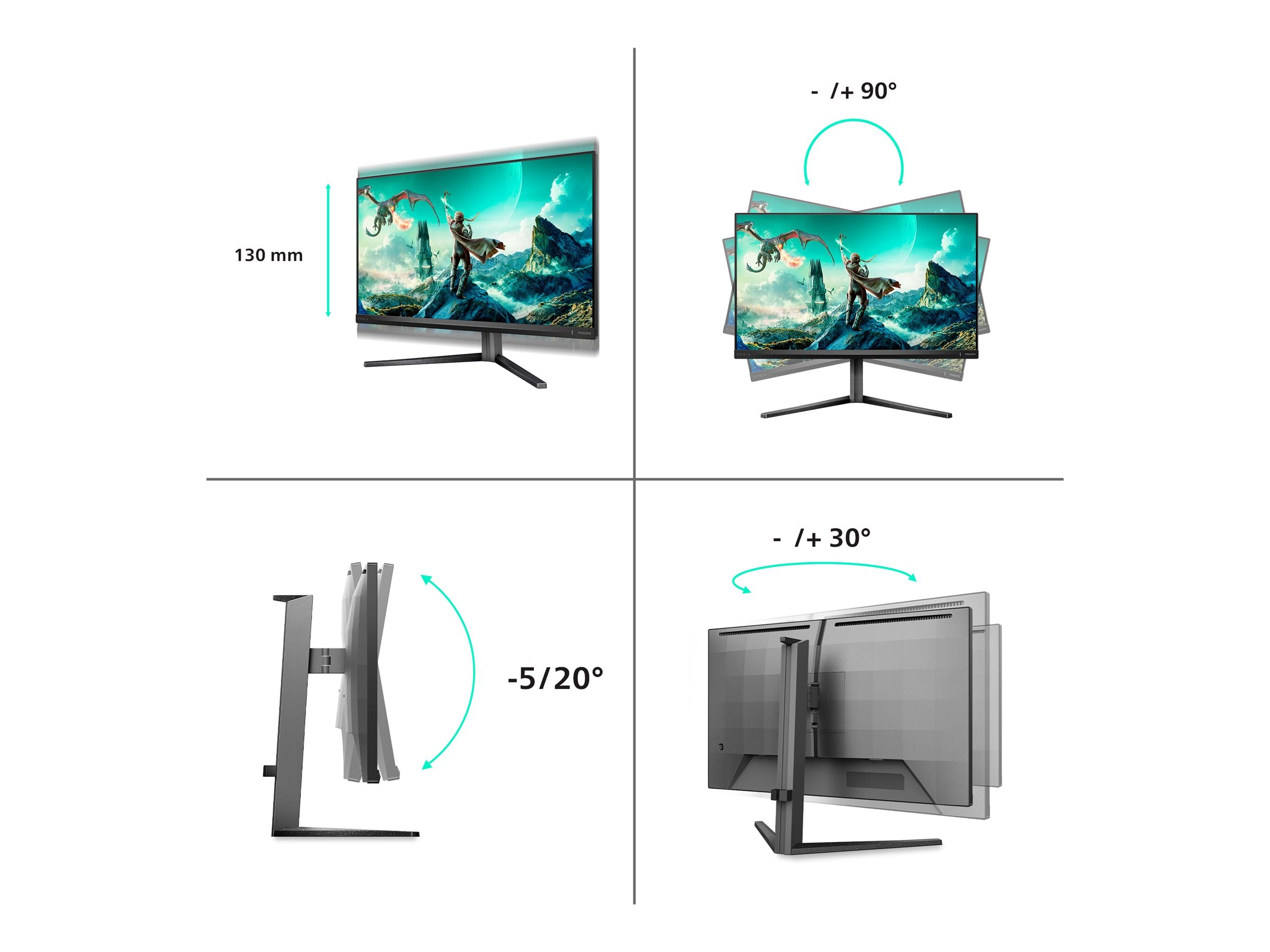 PHILIPS 27M2N3800A/00 27p 2560x1440 0.5ms 2xHDMI DP USB