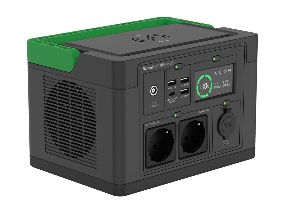 APC Schneider OffGrid Portable Power Station 330 332Wh Lithium-ion 2 Schuko Sinewave