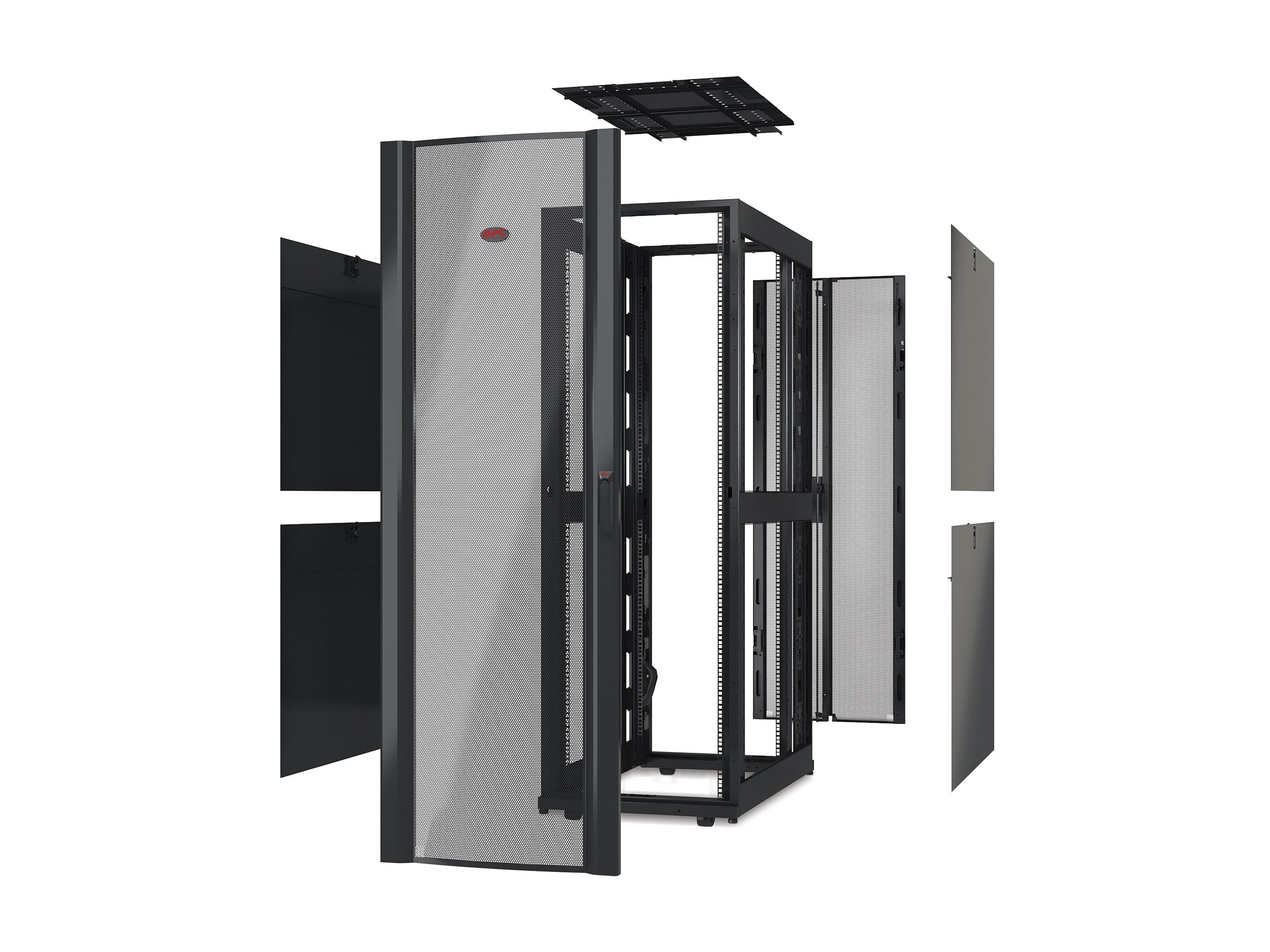 APC NetShelter SX Deep Enclosure Without Sides Rack cabinet Black 42U 19 TAA Compliant