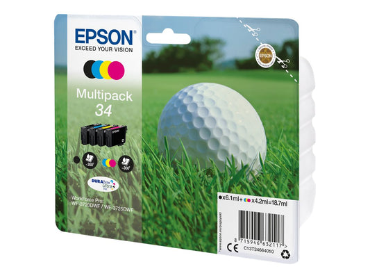 EPSON 2LB Multipack 34 Ink Multipack CMYK DURABrite Ultra Blister w/s