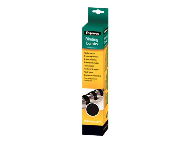 FELLOWES ANNEAUX PLASTIQUES 16 MM NOIR X 25
