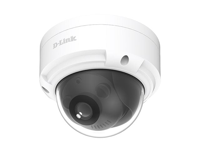 D-LINK Caméra dôme Extérieure 2MP H265 Capteur CMOS 2MP 1/3p Vision nocturne IR intelligent jusquà 30m Détection de mouvement