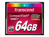 TRANSCEND Premium CompactFlash 64Go Card R120MB/s VGP 20 MLC