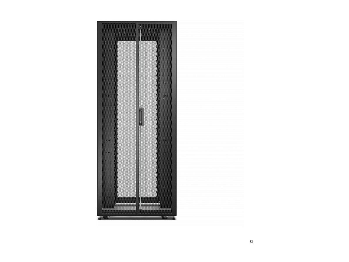 APC Easy Rack 42Ux800x1200 Roof/Side panel/castors/feet No Bottom 4Brackets black