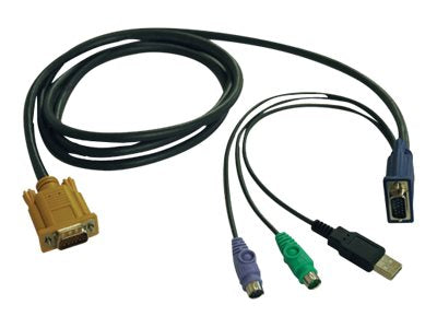 EATON TRIPPLITE USB/PS2 Combo Cable for NetDirector KVM Switches B020-U08/U16 and KVM B022-U16 6 ft. 1.83m