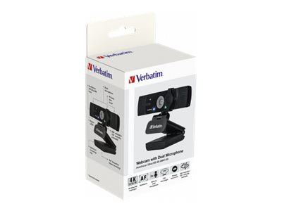 VERBATIM AWC-03 ULTRA HD 4K AUTOFOCUS WEBCAM WITH DUAL MICROPHONE WCF (P)