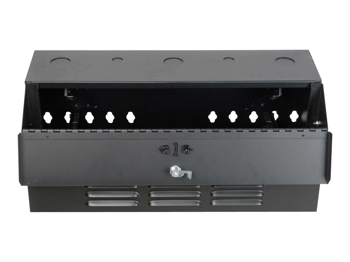 EATON TRIPPLITE 4U Wall Mount Low Profile Secure Rack Enclosure Cabinet Vertical Rack cabinet wall mountable Black 4U 19