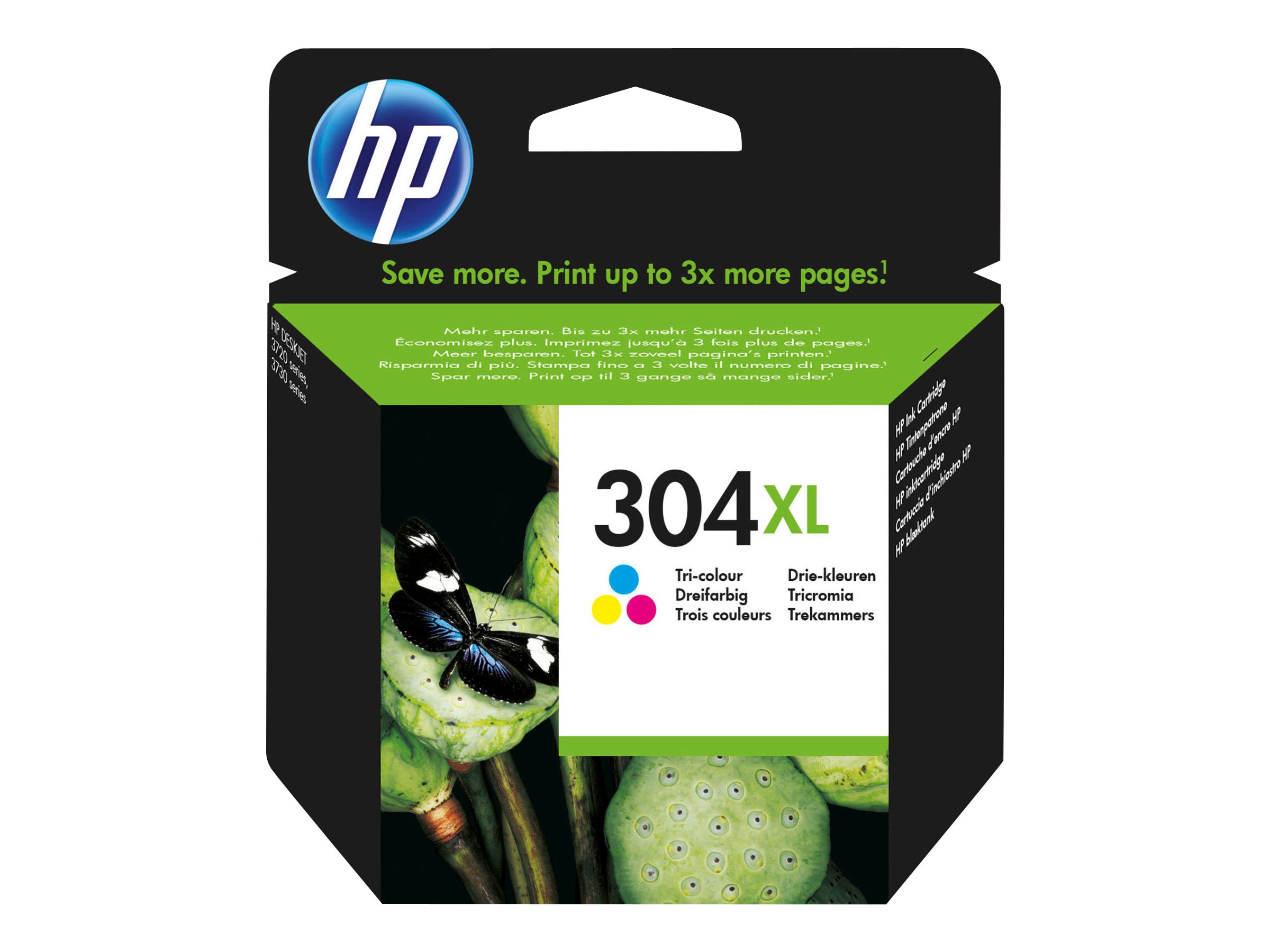 HP 304XL original Tri-color Ink cartridge N9K07AE UUS WCF (P)