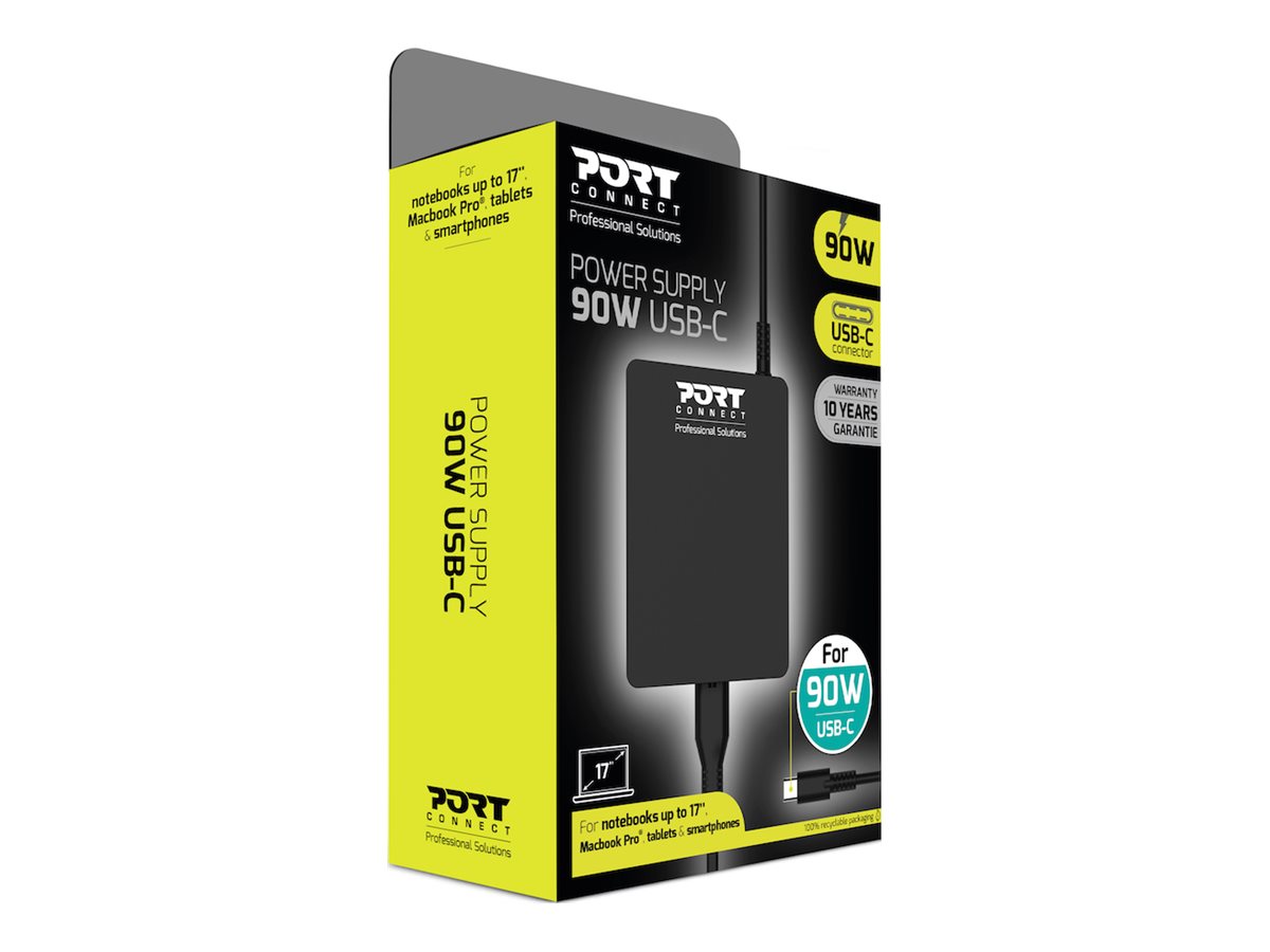 PORT DESIGNS power supply 90W - TYPE C - UK
