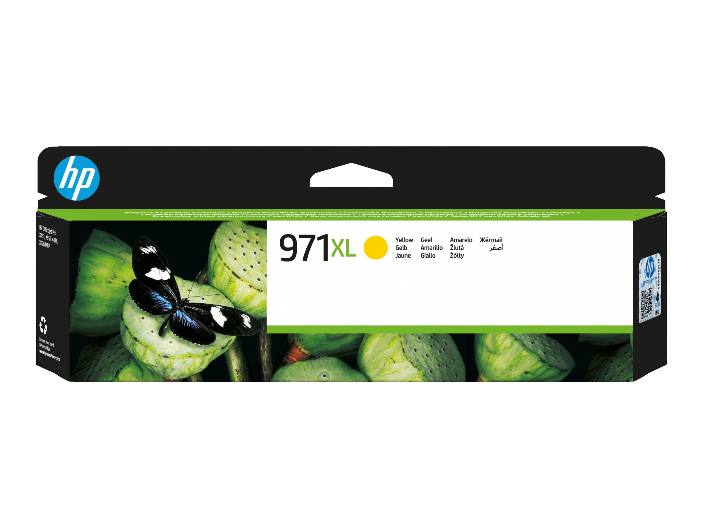 HP 971XL original Ink cartridge CN628A yellow