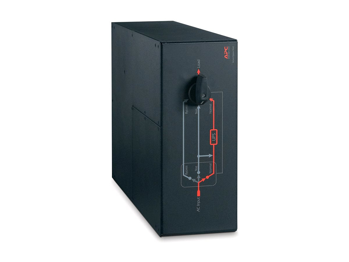 APC Service Bypass Panel Bypass switch rack-mountable AC 230V output connectors 10 Black