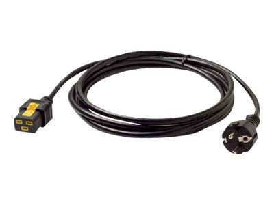 APC Power cable IEC 60320 C19 to power CEE 7/7m AC 240V 16 A 3m Black