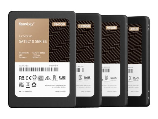 SYNOLOGY SSD SAT5210 480Go 2.5p SATA 6Gb/s 530Mo/s read 500Mo/s write
