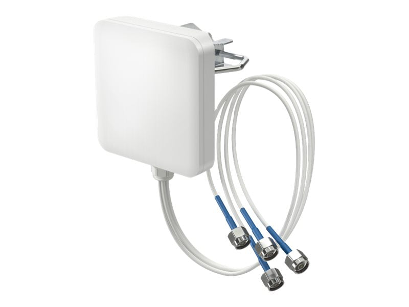 QUWIRELESS Tri-Band 2.4/5/7 GHz WiFi 6E/7 4x4 MIMO Sector Panel N-Male Wall/Mast Antenna