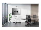 NEOMOUNTS FL50-550BL1 Support au sol mobile pour écran 37-70p - étagère multimédia et support caméra inclus