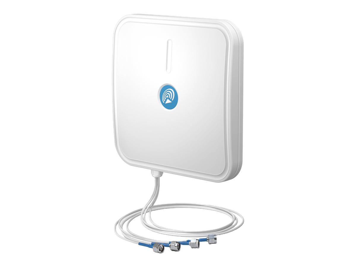 QUWIRELESS Dual-Band 2.4/5 GHz WiFi 6E/7 4x4 MIMO High-Gain Panel N-Male Wall/Mast Antenna