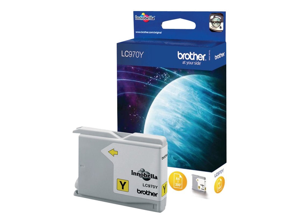 BROTHER LC-970 cartouche d encre jaune capacite standard 300 pages pack de 1