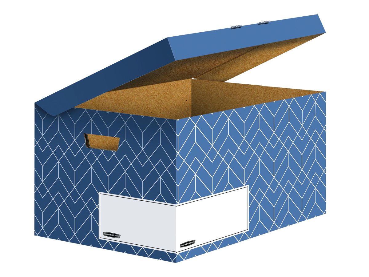 FELLOWES Decor Fliptop Box Urban Blue